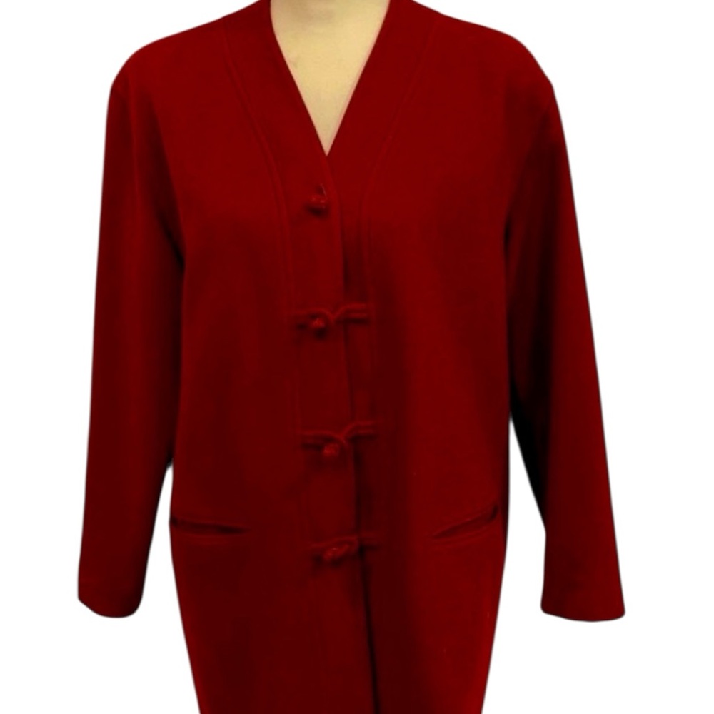 Gerard Darel Vintage Red Wool Jacket, size 10/12?